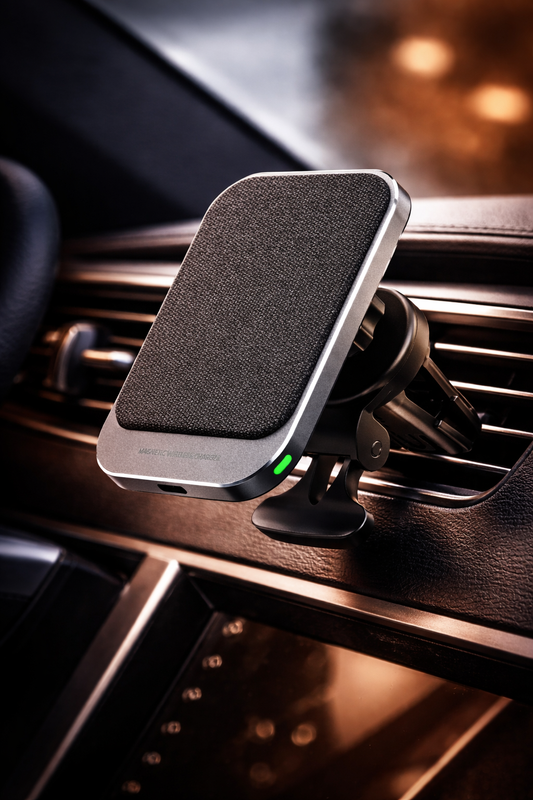 MagDrive™ MagSafe Wireless Car Charger – 15W Fast Magnetic Vent Mount