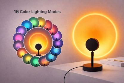 RGB Sunset Projection Lamp for Ambient Lighting